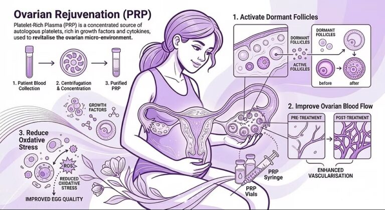 Ovarialverjüngung PRP Behandlung bei Kinderwunsch Eierstockserschöpfung