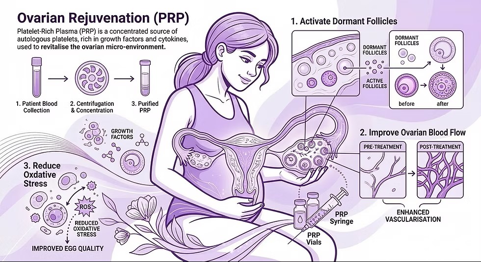 Ovarialverjüngung PRP Behandlung bei Kinderwunsch Eierstockserschöpfung