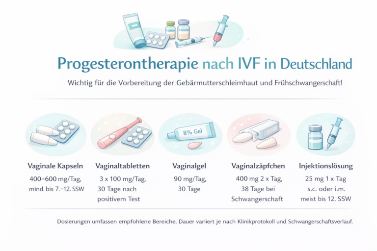 Progesterongabe nach IVF in Deutschland